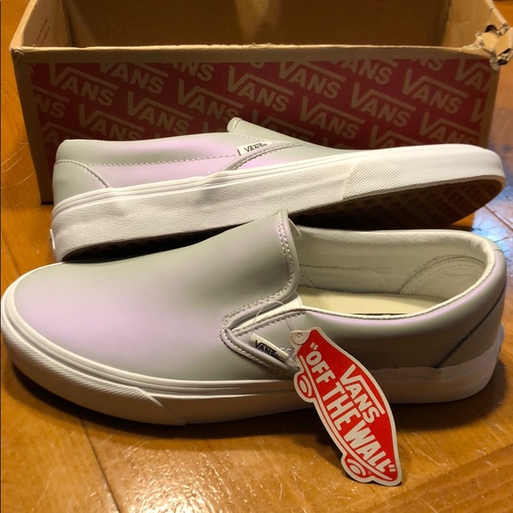 vans muted metallic slip on